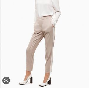 BABATON Conan pant, cream with white stripe